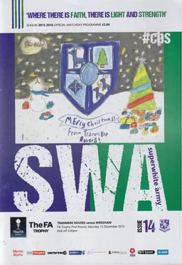 Tranmere Rovers v Wrexham Match Programme 2015-12-12